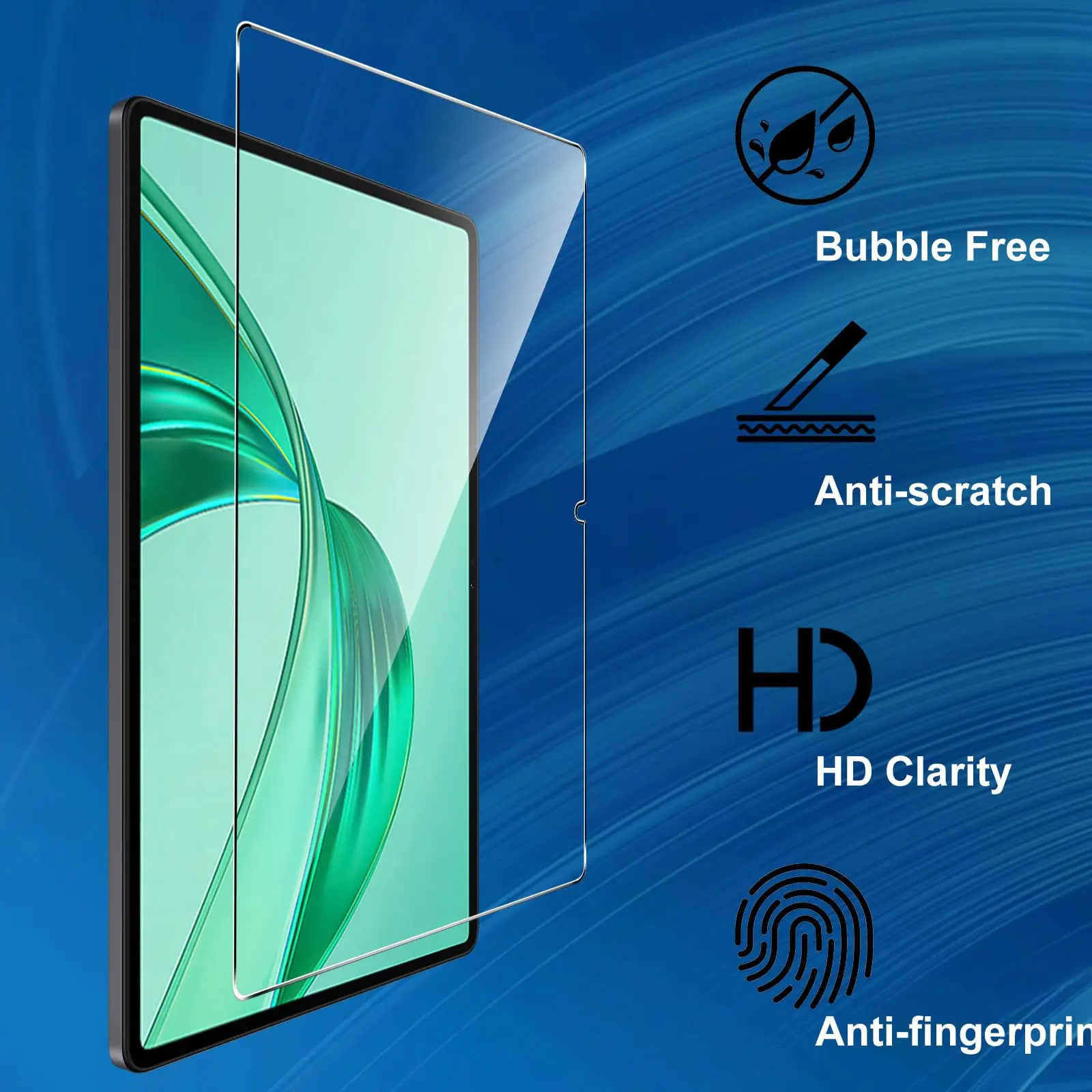 Screen Protector for Honor Pad X8a (11 Inch) 2024 Released Transparent Anti-scratch Tablet Tempered Glass Film Anti-fingerprint 2