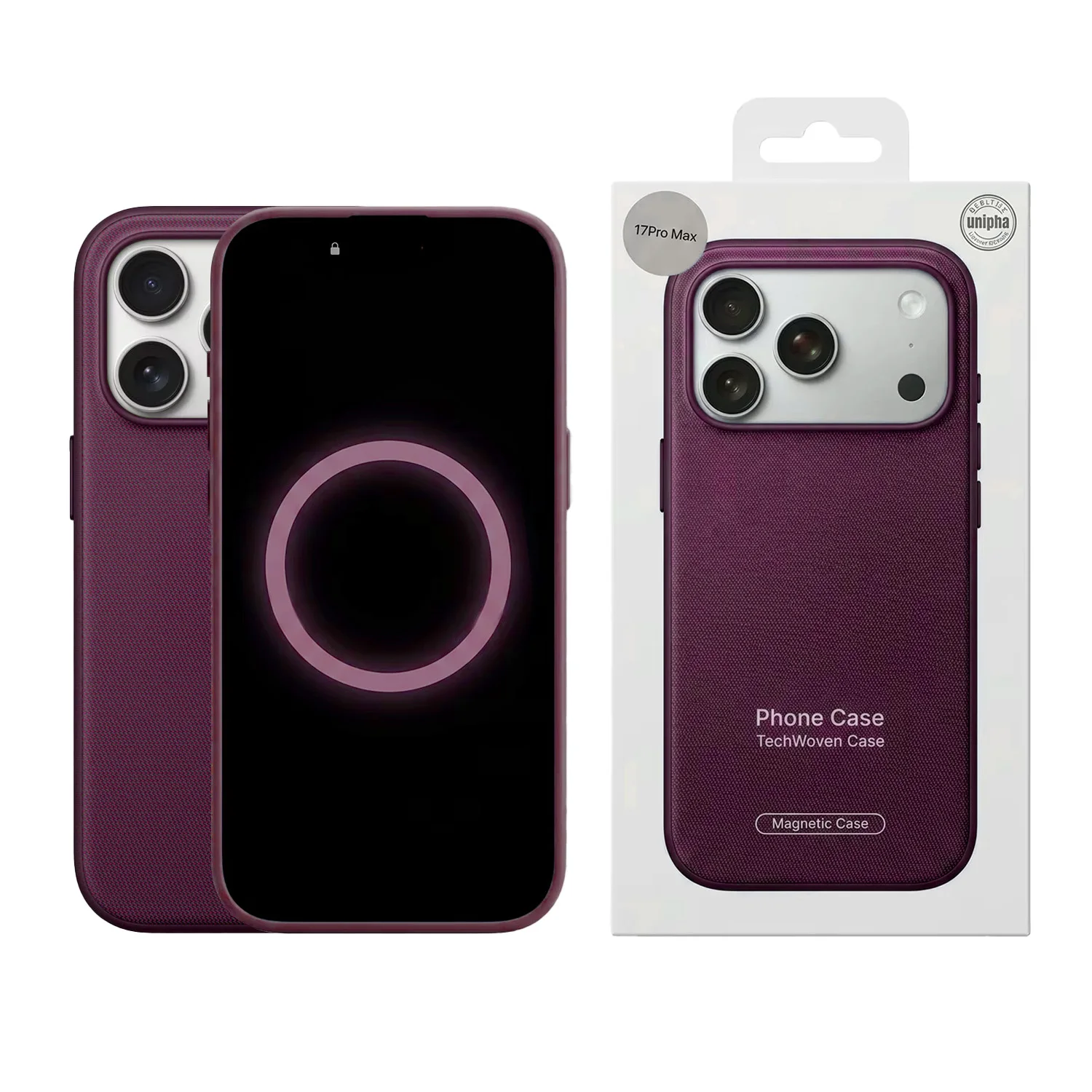 Premium Woven Magnetic Case with Shockproof and Raised Camera Protection