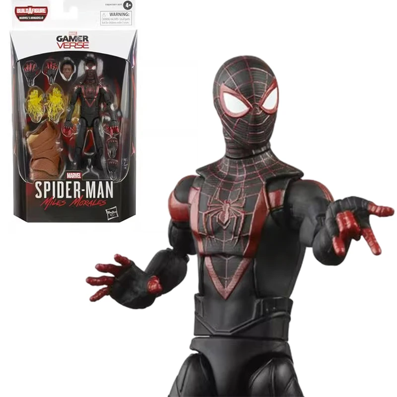 

Original Hasbro Marvel Legends Spiderman: Across the Spider-Verse Anime Figurine Miles Action Figure Moveable Toy Christmas Gift