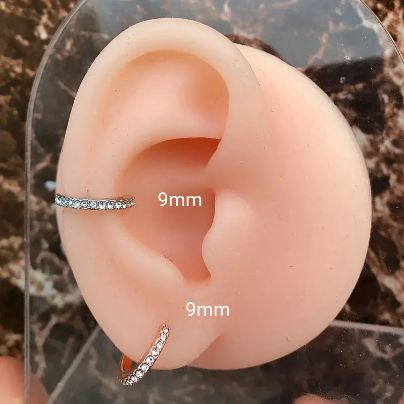 Nose Rings 1pc 20G Zercon Septum Hoops for Women Small Piercing Nose Ring Cartilage Tragus Helix Earring Piercing Jewelry