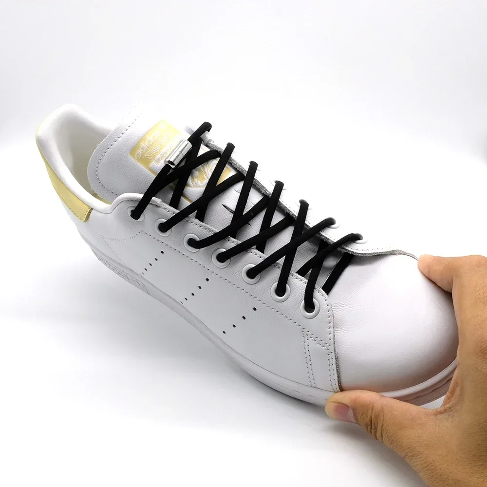 Elastic No Tie Shoelaces Semicircle Shoe Laces Kids Adult Sneakers Quick Lazy Metal Lock Laces Shoe Strings shoelaces without ties elastic shoelaces elastic shoe laces shoe accessories