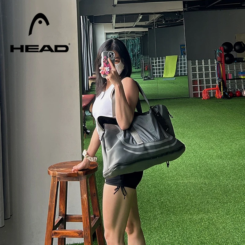 HEAD Waterproof Travel Tote Bag Fitness Yoga Bag Duffel Luggage Handbag with Shoes Compartment, Lightweight Shoulder Gym Bags