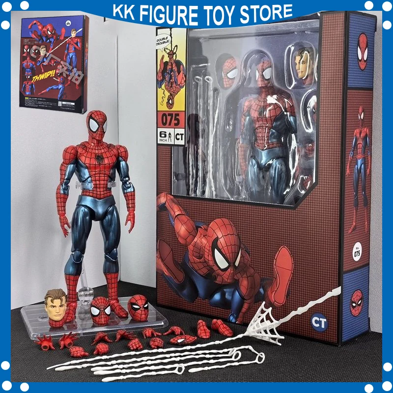 New Ct Toys Spiderman Figure Mafex 075 The Amazing Spider