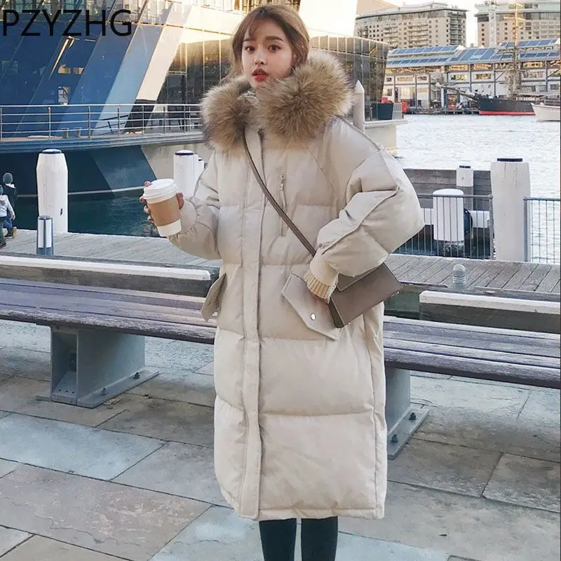 

2023 New Women Down Cotton Coat Winter Jacket Female Medium Style Parkas Thickened Outwear Plus Size Bread Suit Overcoat