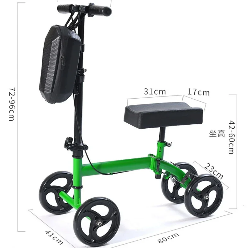 Single-Leg Driving Crutch Walker - Quick Disassembly Foot Fracture Aid, Dual-Purpose Leg Support for Disabled Mobility 6
