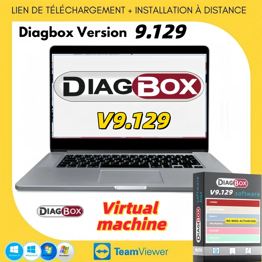 latest version Diagbox V9.129 software de diagnóstico de coche multilingüe completamente funcional para Peug 2025 Hot