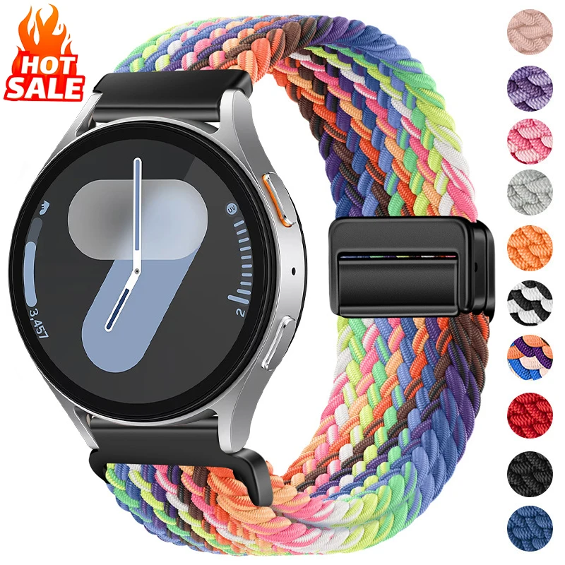 Nylon Braided Magnetic Watch Strap - 20mm/22mm - Versatile Style