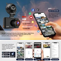 Yangood 4K Camera Optional 2.5K Rear Lens And External GPS New Dual Channel Ultra Night VisionParking Monitoring WlFl Connection 4
