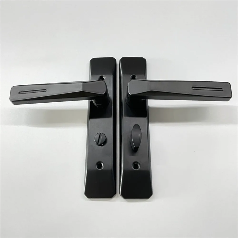 Useful Keyless Bathroom Handle Lock Metal Thickened Bath Handle Door Lock Single Tongue Security Door Household Hardware