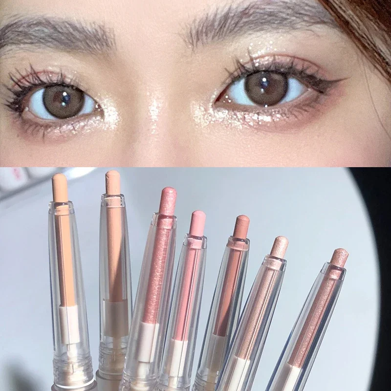 7Colors Diamond Lying Silkworm Pen Matte Eyeliner Gel Pen Makeup Eyeshadow Stick Liquid Nude Shadow Waterproof Highlight liquid eyeliner eyeshadow stick eyeshadow pen makeup pen eyeshadow eyeliner matte eyeshadow liquid eyeshadow