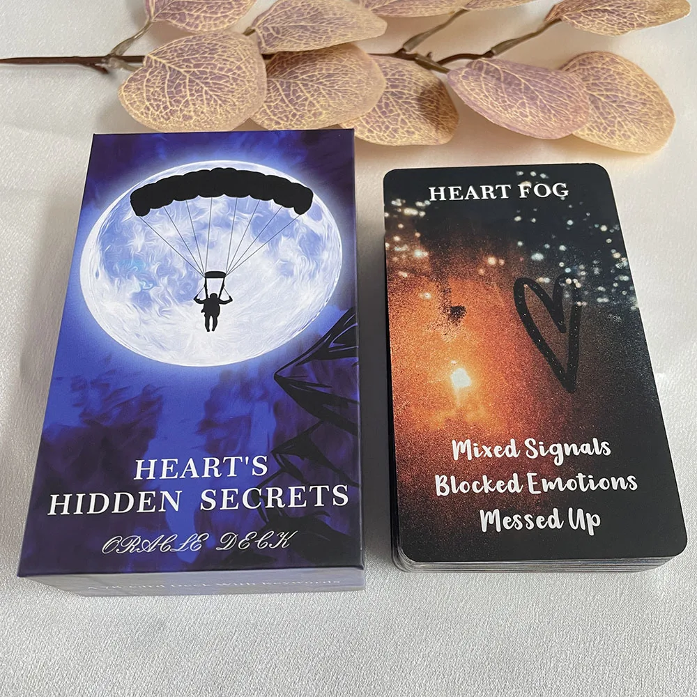 Secrets of the Heart 12x7cm Tarot Cards English Version Runes Divination Sturdy Deck High Quality in Box Cover Fate Unique