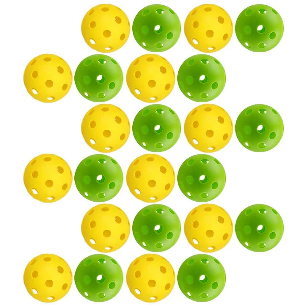 

24 Pcs Golf Ball Indoor Golfing Supplies Toy Holes Baseball Training Balls Multicolor Practice Pe Plastic White Accessories