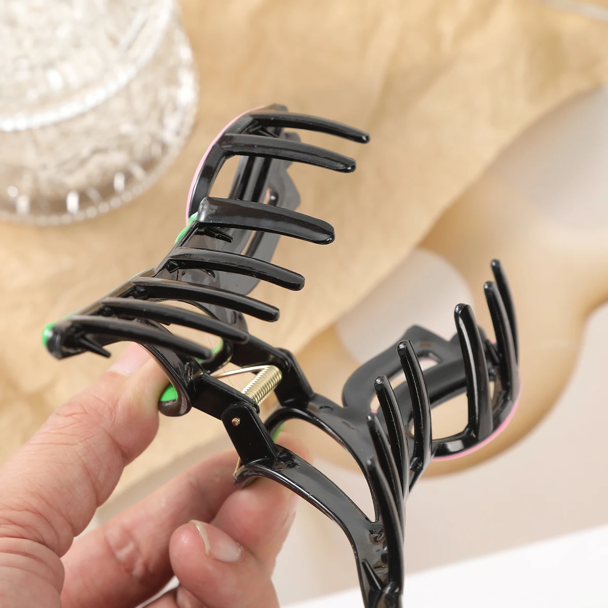 Oil Drop Tulip Clips Claw Mother's Day Hairpin For Women Ladies Party Festival Hair Crab Claw Ladies Elegant Hair Accessories