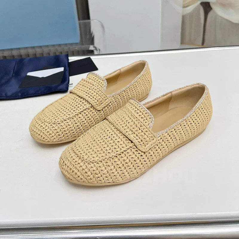 

Women Flat Shoes Summer New Style Unique Tongue Of Shoe Broadband Design Female Flat Shoes Comfortable Lightweight Loafers