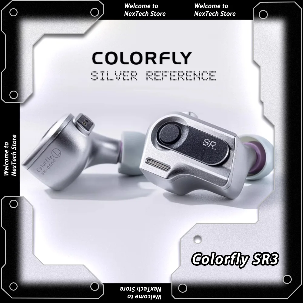 イヤホン Colorfly SILVER REFERENCE COLORFLY Silver Reference Three Dynamic Drivers In-ear Headphone