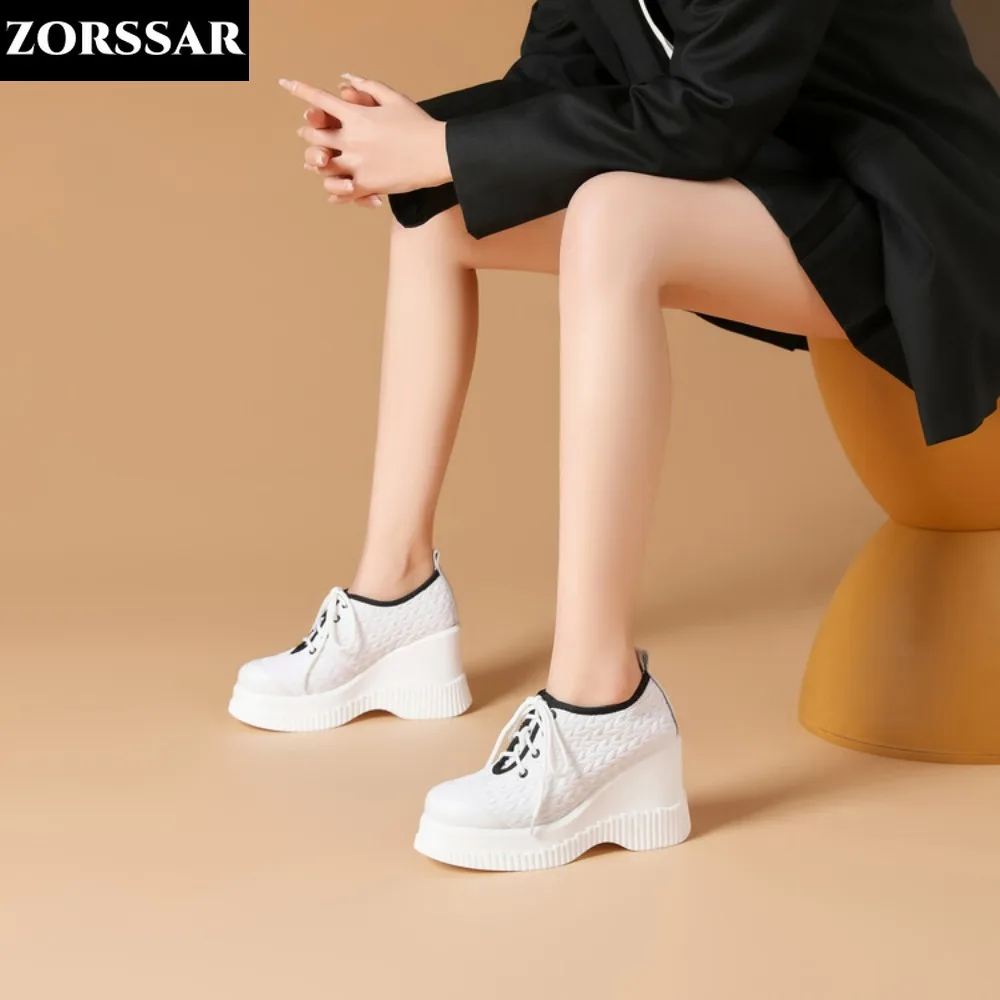 

Internal Increase Chunky Shoes Women Comfortable Platform Shoes Female Casual Vulcanized Shoes Fashion High Heel Woman Sneakers