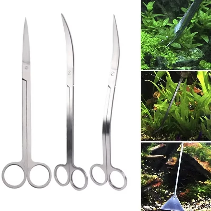 Artificial plants fish tank decorations aquarium ornaments artificial aquarium plants Aquarium Scissor Tweezer Tool Fish Tank Plants Wave Scissors Grass Stainless Cleaning Tools Storage Holder Aquarium Accessories