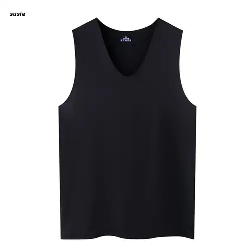 X7YA 남자 아이스 실크 원활한 조끼 탱크 탑 속옷 언더 셔츠 셔츠, 남성 바디 셰이퍼 피트니스 민소매 남성 러닝 조끼 8