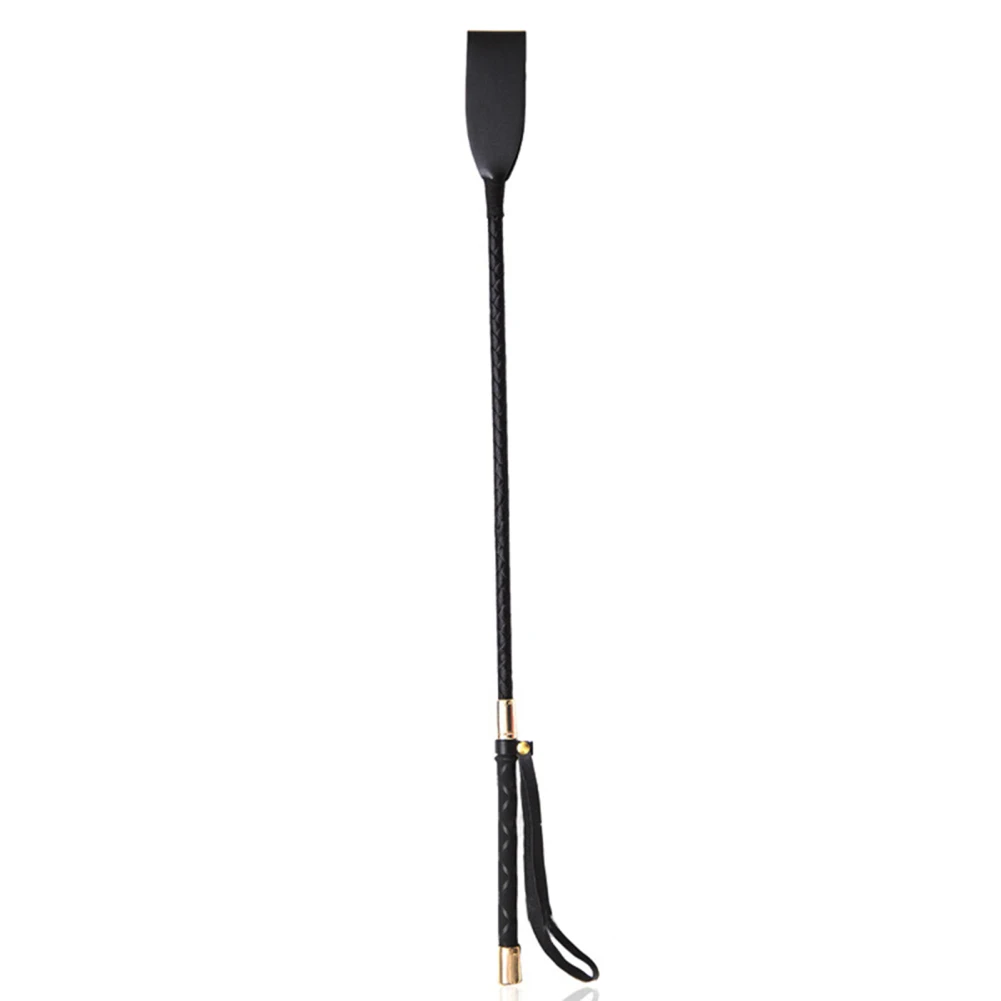 Riding Crop 18 Inch Horse Whip With PU Leather Equestrianism Horse Crop Double Slapper Whip Crops horse riding equipment horse riding whip For Horses