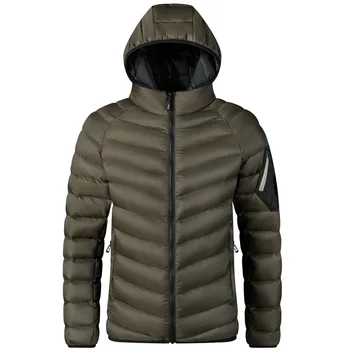 Thick Warm Padded Coat Male Hooded Warm Outwear Soild Thermal Jackets Winter Padded Jakcets Pocket Slim Fit Thickened Clothing 1