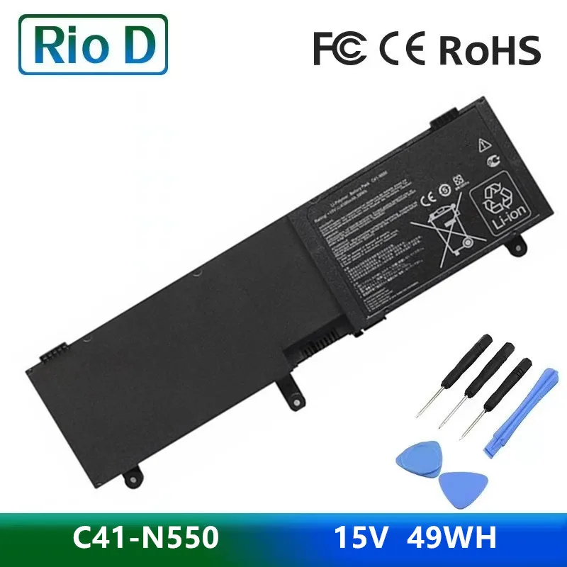 

New C41-N550 Laptop Battery for Asus N550 N550J N550JA N550JV N550JK Q550L Q550LF N550X47JV G550JK