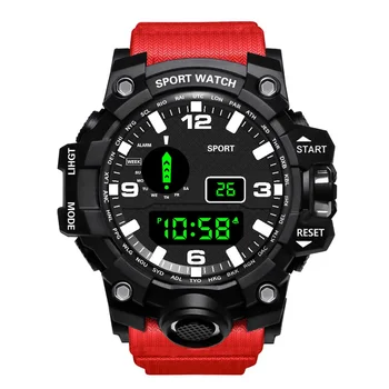 YIKAZE Men's LED Digital Watch Men Sport Watches Fitness Electronic Watch Multifunction Military Sports Watches Clock Kids Gifts 1