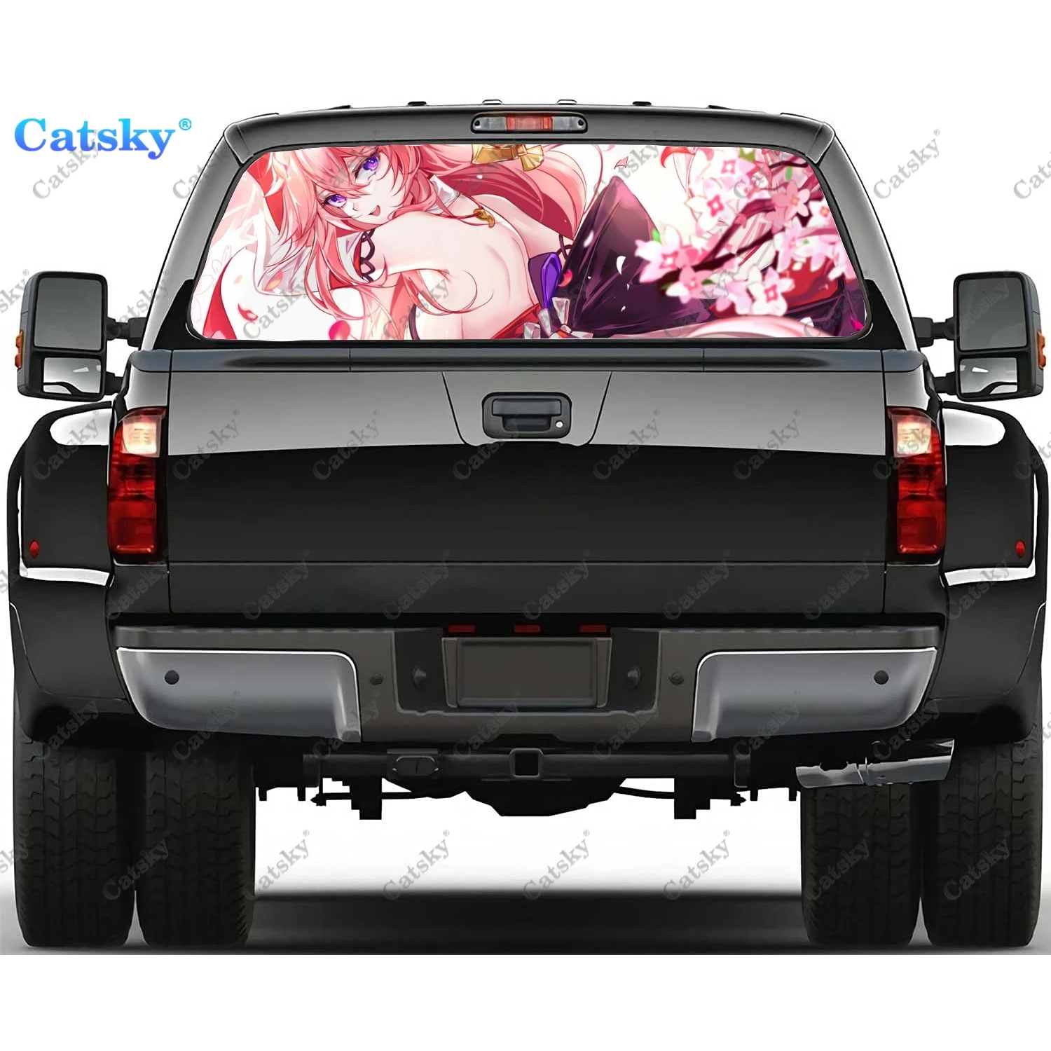 GenshinImpactanimeWindowDecalStickerGraphicPVCDecorativeTruckStickerPerforatedVinyl