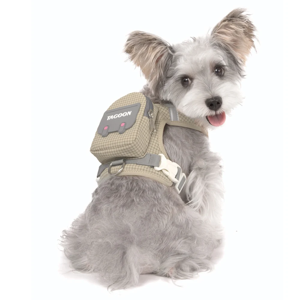 Tactical Dog Harness With Backpack And Reflective Strips For Dogs_voghion.com