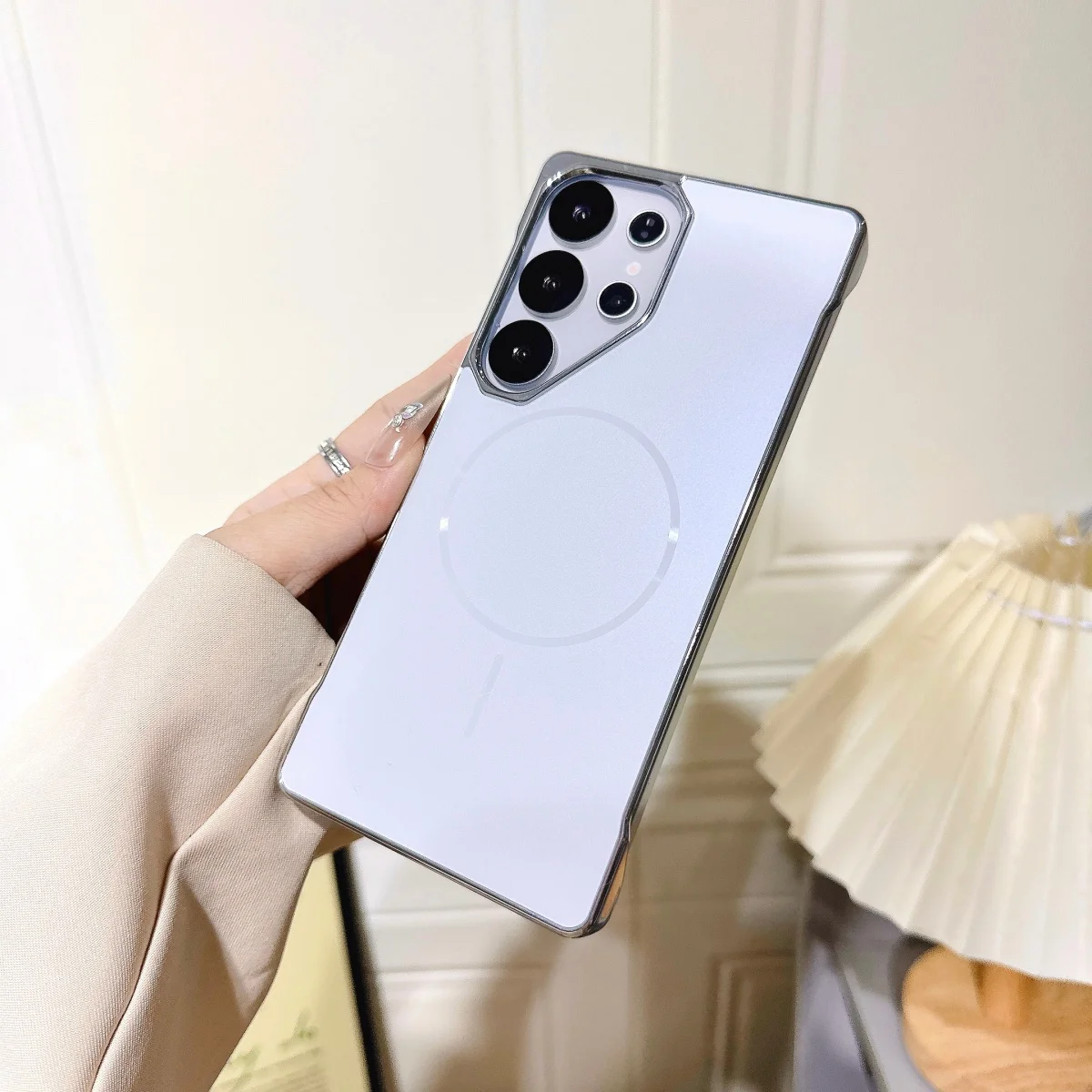 Enhanced Frosted Magnetic Phone Case - Ultra Slim Cooling Rugged PC Cover