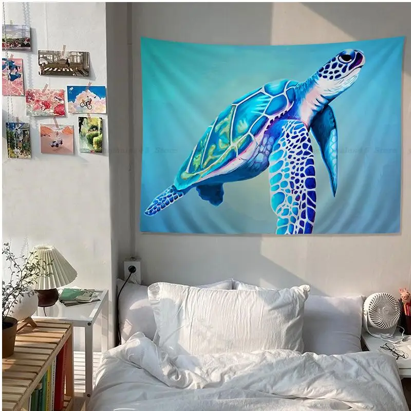 Turtle Hanging Bohemian Tapestry Home Decoration Hippie Bohemian Decoration Divination Kawaii Room Decor