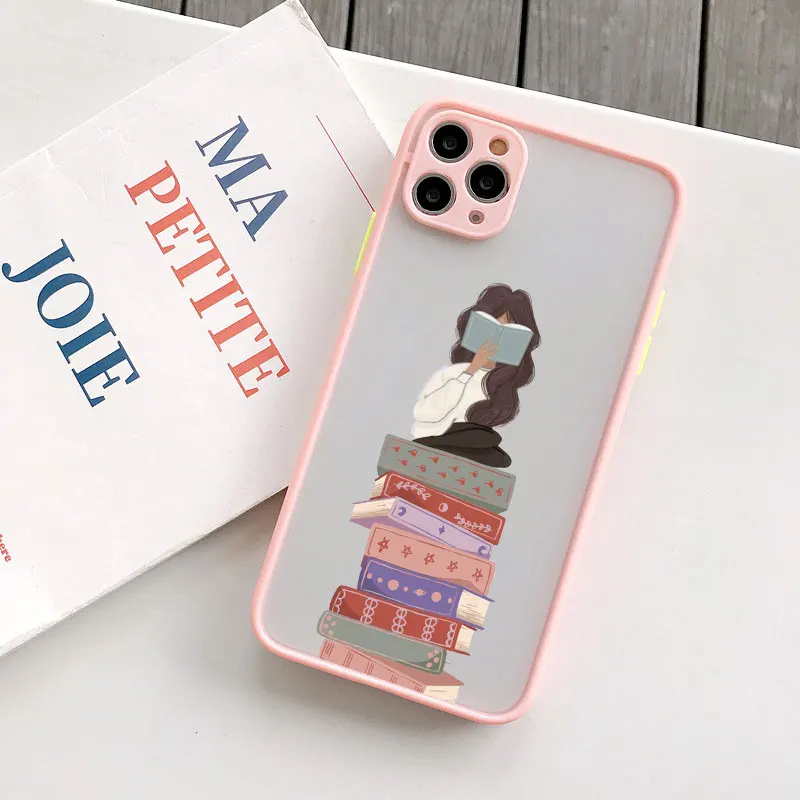 Buch- und Kaffeeliebhaber-Handyhülle: Niedliche Schutzhülle für iPhone 17, 16, 13, 15, 12, 11 Pro Max, Mini, 16, 14 Plus, X, XS, XR – Stoßfeste Hülle – Detail 2