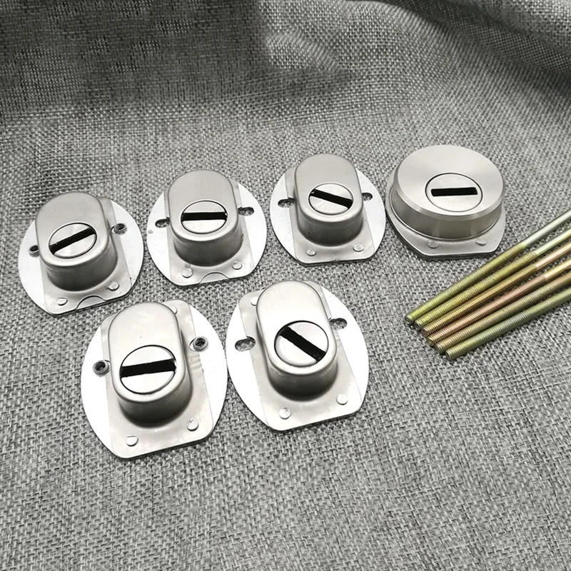 Key Lock Protector Stainless Steel Anti-Theft Lock Cylinder Lock CapLock Protector Key ...