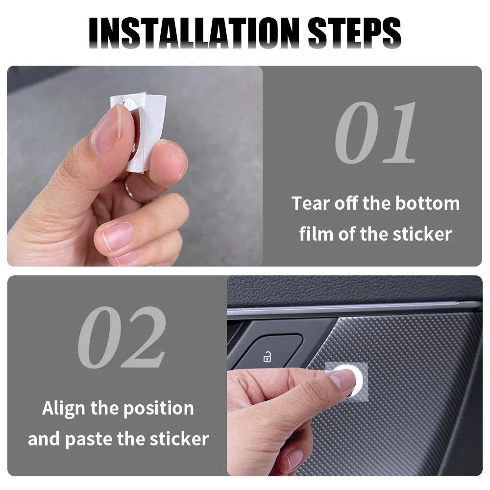 Car Interior Decoration Stickers & Emblem Decals - Auto Accessories (5/10/20pcs)