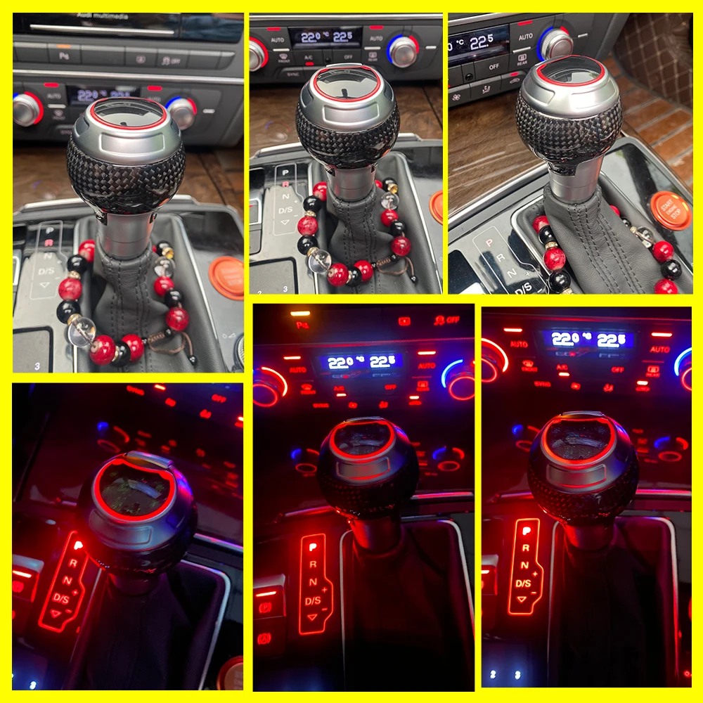 LED Gear Shift Knob shifter for Audi A3 8V A6 C7 S3 RS3 Q3 S6 S7 RS6 S4 S5 A7 Q5