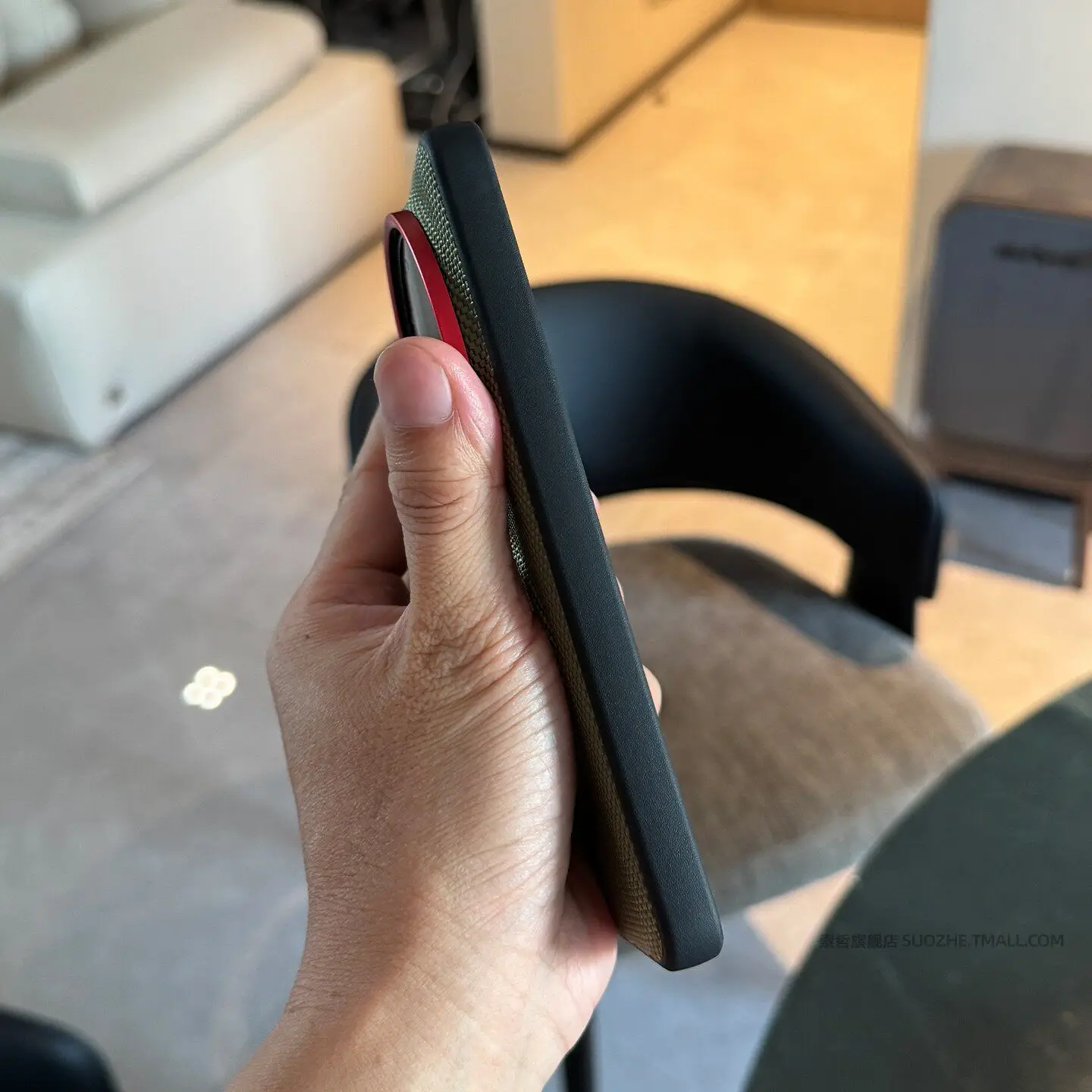 Hülle für Xiaomi 17 Ultra, magnetische Magnete, Nylon, gewebtes, mattes Leder, hautfreundlicher Stoßfänger, stoßfeste Rückseite – Detail 5