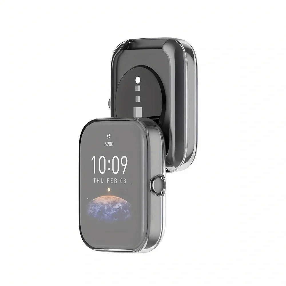 TPU Protective Cover and Screen Protector Case for Smart Watch - Durable Protection Shell