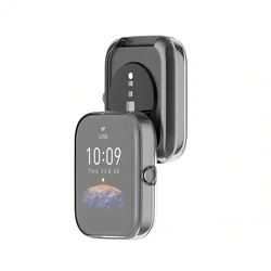 TPU Protective Cover and Screen Protector Case for Smart Watch - Durable Protection Shell (Clear)