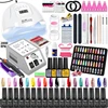 Manicure Set Acrylic Nail Kit With LED Nail Lamp Semi Permanent Varnish Acrylic Extension Gel Kit Electric Nail Drill Nails Tool 1