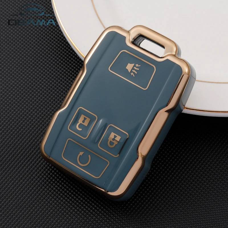 Чехол для автомобильного ключа из ТПУ для Chevrolet Колорадо Silverado 1500 2500HD 3500HD GMC Yukon Sierra Canyon Remote Key Protecor