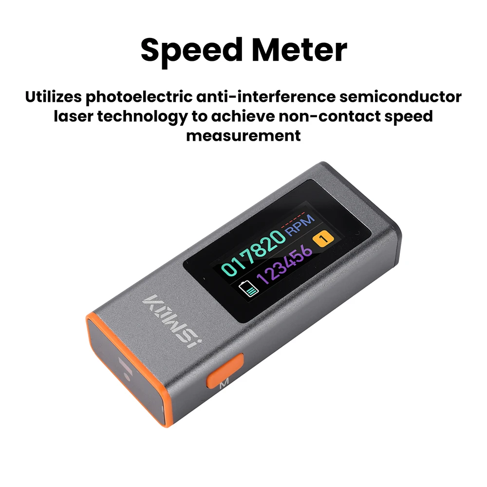 KWS-ZS2508 Digitaler Laser-Tachometer, berührungsloser Infrarot-Drehzahlmesser, 300–200.000 U/min für die Messung der Motordrehzahl, DC 5 V, 0,5 A – Detail 4