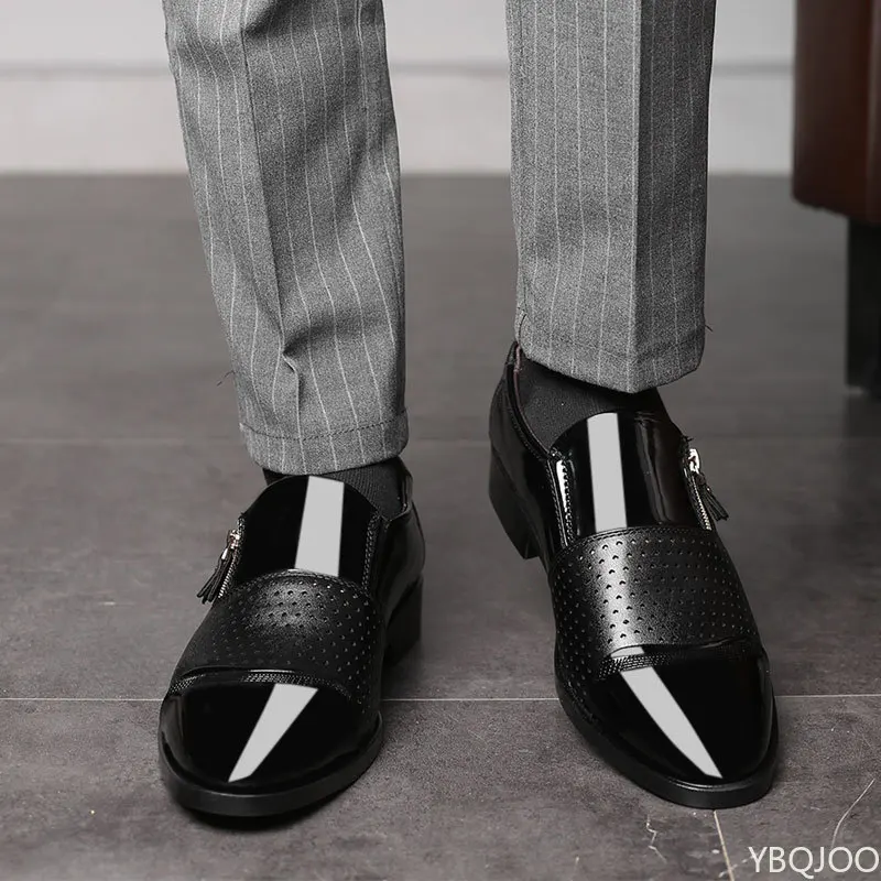 2026 أحذية رسمية عصرية للرجال للمكتب مقاس كبير أحذية زفاف رجالية مريحة ومتعددة الوظائف منخفضة القطع يوميًا