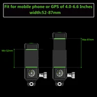 Bike Phone Mount, Bicycle & Motorcycle Handlebar Cell Phone Holder Universal with 360° Rotation Compass - Image 3