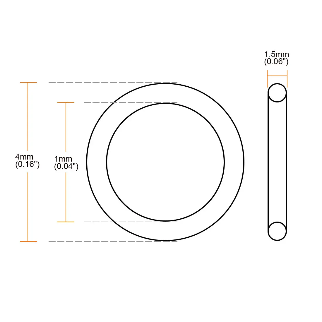 VMQ  Ŷ,    , Ǹ O 4-9.5mm OD 1mm-6.5mm ID 1.5mm ,  Ǹ , 30 
