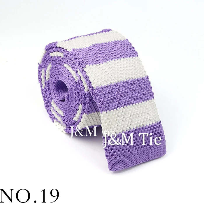 Neue Strickkrawatten für Männer, lässige dünne Krawatte für Party, Jungen und Mädchen, gestrickt, gestreift, Hochzeitskrawatte für den Bräutigam, Halsbekleidung – Detail 22