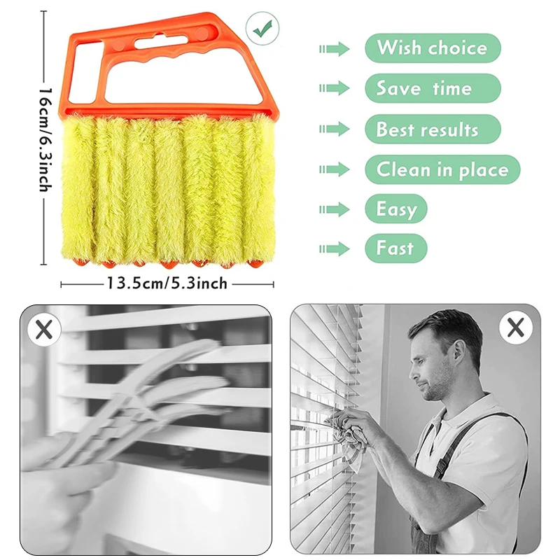 Car Vent Cleaner Double Head Auto Cleaner For Car Dust Collector Cleaning  Cloth Tool For Keyboard Window Leaves Blinds Shutter - AliExpress