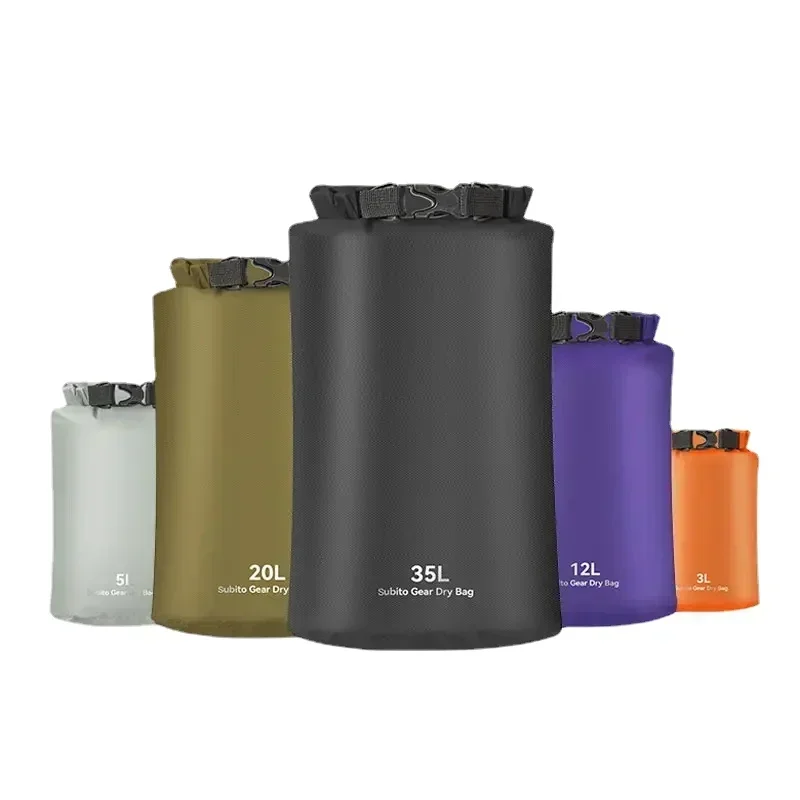 3/5/12/20/35L Waterproof Dry Bag Ultralight Storage Bags Roll Top Dry Sack Keep Gear for Kayaking Swimming Camping Boating