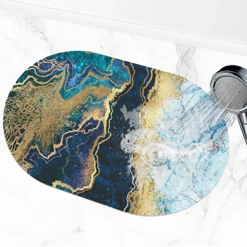 Black Marbling Super Absorbent Tableware Dish Drying Mat Kitchen Bottle Anti-slip Rug Luxury Kettle Dinnerware Bar Counter Tool