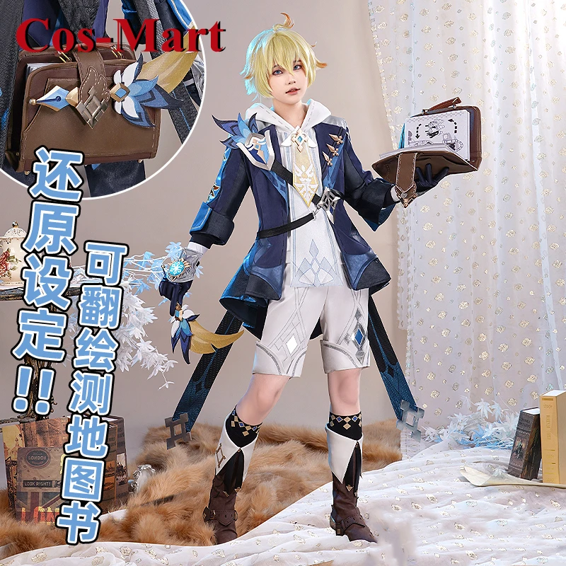 

Cos-Mart New Game Genshin Impact Mika Cosplay Costume Handsome Battle Uniform Activity Party Role Play Clothing