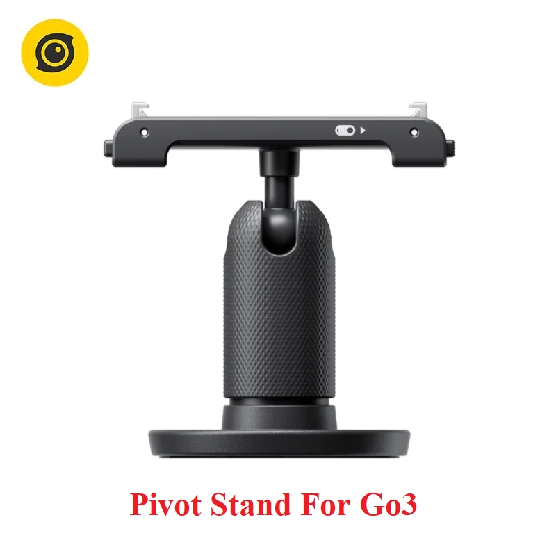 Support pivotant magnétique pour Insta360 GO 3 et GO 3S avec la caméra fixée, prêt pour une prise de vue créative