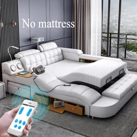 Lit de luxe Unique pour adolescentes, chambre à coucher intelligente, Double lit de couchage, esthétique moderne, meubles de maison 1
